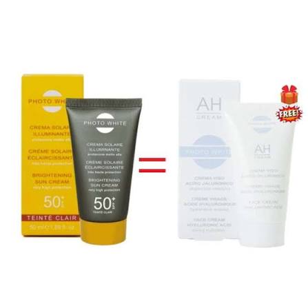 PHOTO WHITE TEINTE CLAIR  SPF50 60ML+CREME HYDRATANT